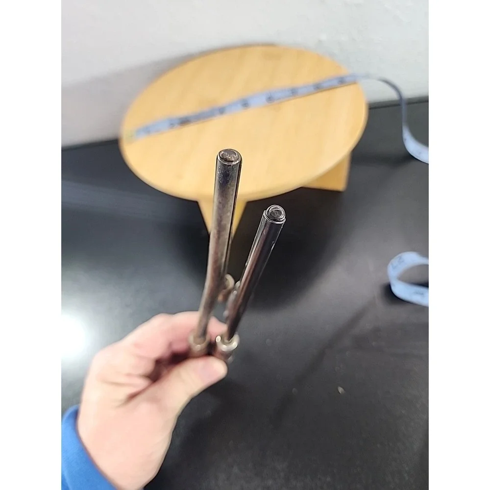 Vintage 2 Curling Iron‎ Metal With Red Handles